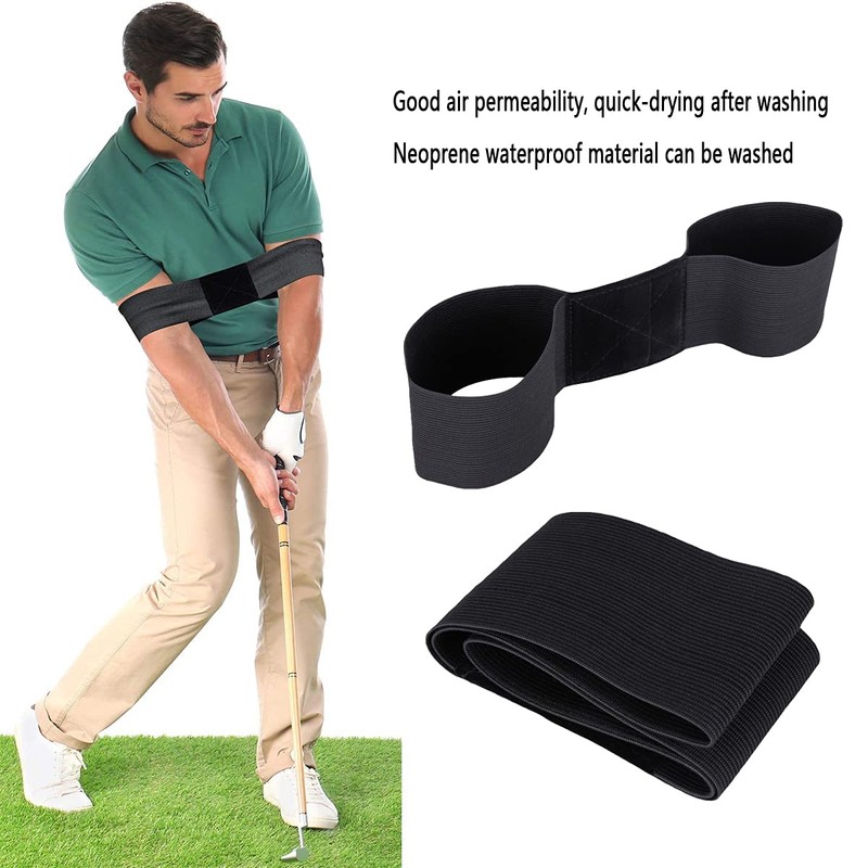 QeeHeng Golf Training Auxiliary Swing Arm Belt, 2 Pieces Golf