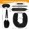 Fillable Travel Pillow with Bandage Padded Neck Pillow with Clothes