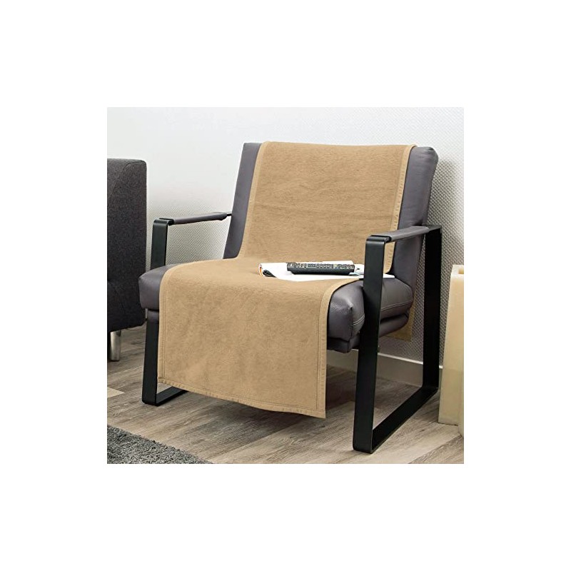 Erwin Müller Armchair Protector, Sofa Runner, Camel, Size 50 x