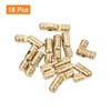 sourcing map 18Pcs Invisible Brass Barrel Hinge, 19x5mm Concealed Hinges,