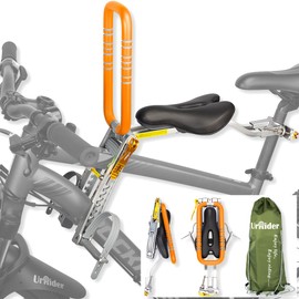 UrRider Child Bike Seat, Front Mount Kids Bike Seat,Fit Mountain Bikes, Cruiser Bikes, Folding Bikes, Ultra Light,Portable, Tool-Free, Quick-Release,Toddler Bike Seat for Baby 2-6 Years(up to 60lbs)