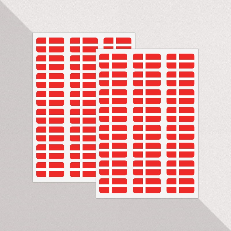 PAPERZIP - Denmark Flags (Dannebrog) – 48 Stickers for Business,