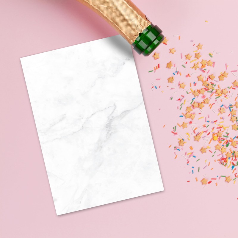 50 x Letter Paper DIN A5 Printed on Both Sides