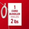 Command Cord Bundlers, Damage-Free Hanging Cord Organizer, No Tools Cord