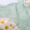 SAJOO 10ft Sage Green Table Runners 120inch Rustic Boho Tulle