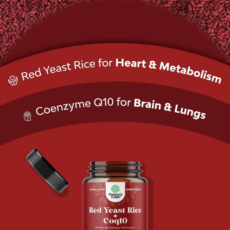 Arroz De Levadura Roja Ayuda Para Salud Cardiaca 120 Cáps.