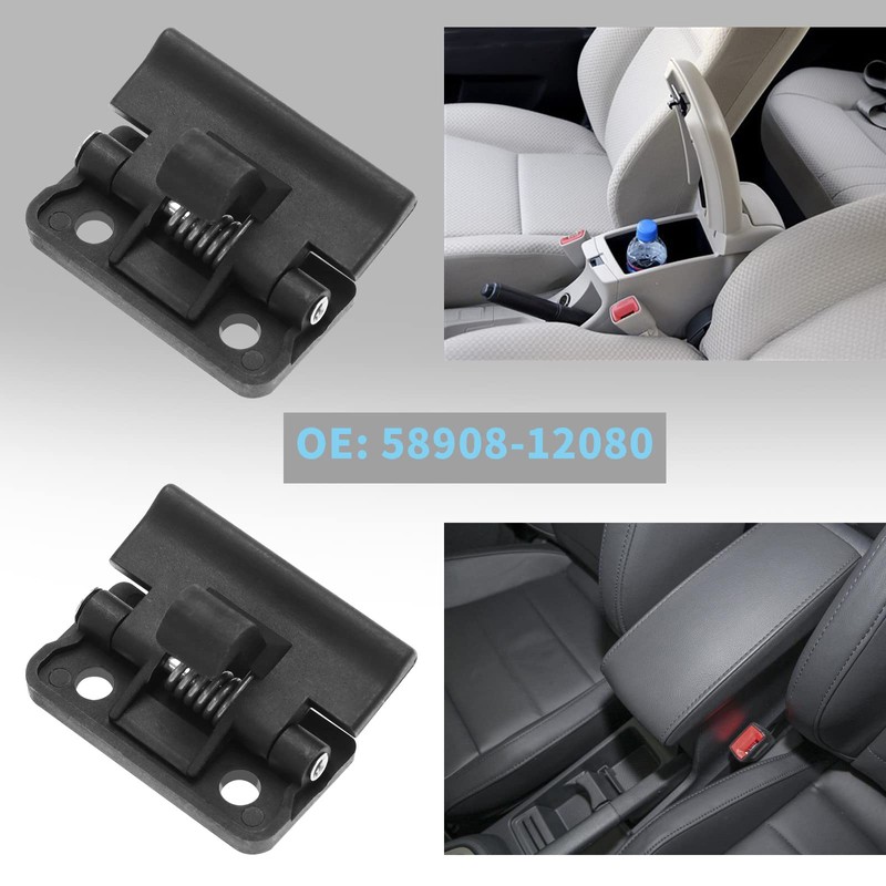 SING F LTD 2Pcs Car Center Console Lid Lock Replacement