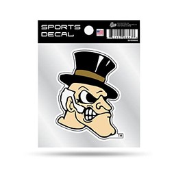 Calcomanía deportiva de 10 x 10 cm, diseño de demonios de Wake Forest