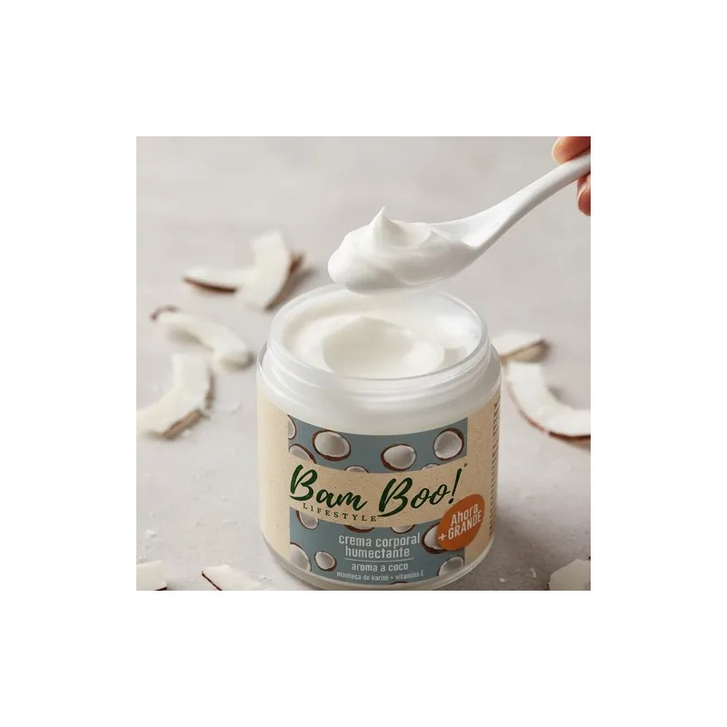 Crema Humectante Aroma A Coco 220g Bam Boo Lifestyle