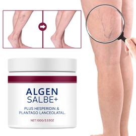 Algensalbe Gegen Besenreiser, Agensalbe, Algen Salbe Beine Für Besenreiser, Pflege, Erfrischung Und Entspannung Von Geschwollenen Und Müden Beinen, Algensalbe Gilt für Alle Hauttypen (100G)