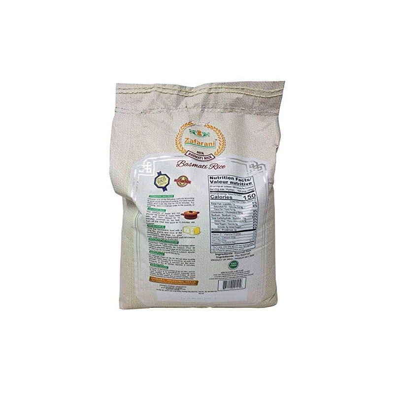 Zafarani Aged Basmati Rice Aromatic Extra Long Grain Rice from