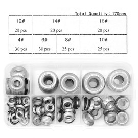Yuhtech 170 Pcs Stainless Steel Cup Washers Countersunk Screw Finishing Washer
