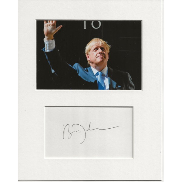 Boris Johnson signed genuine authentic autograph signature and photo display