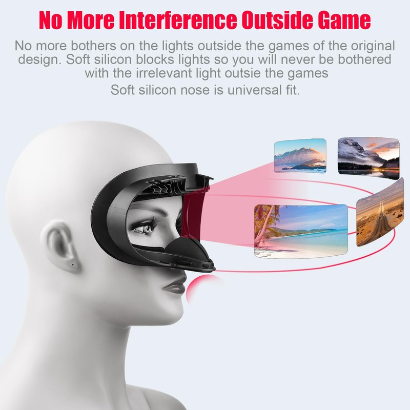 VR Facial Interface and Foam Replacement Set for Oculus Meta