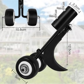 OFFCUP Crevice Weeding Tools with Wheels, Sidewalk Crack Weeder Crevice Weeding Tool, Handled Weeder Tool with Wheels for Cleaning Between Slabs, Block, Paving, Patio