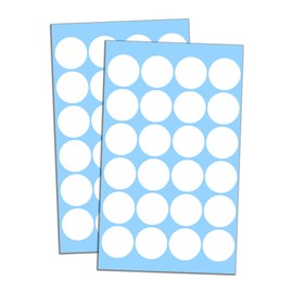 1200 Pack, 1" Round Dot Stickers Circle Labels - White
