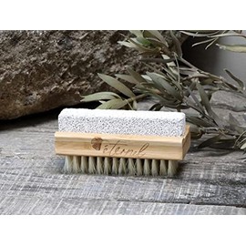 Chic Antique Nail Brush with Pumice Stone Éternel Bamboo Brush