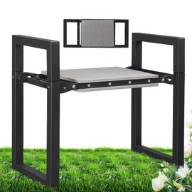 Garden Kneeler and Seat, 12.7" Wide Folding Heavy Duty Gardening Bench with Handles for Kneeling and Seat, Multifunctional Kneeler Stool for Women Seniors,Relieve Knee Back Pain,Gardening Tools Gifts