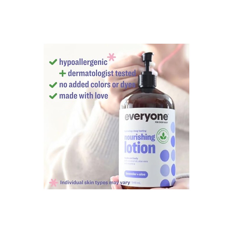 Everyone Lotion, Lavender and Aloe, 32 Ounce (Pack Of 2)
