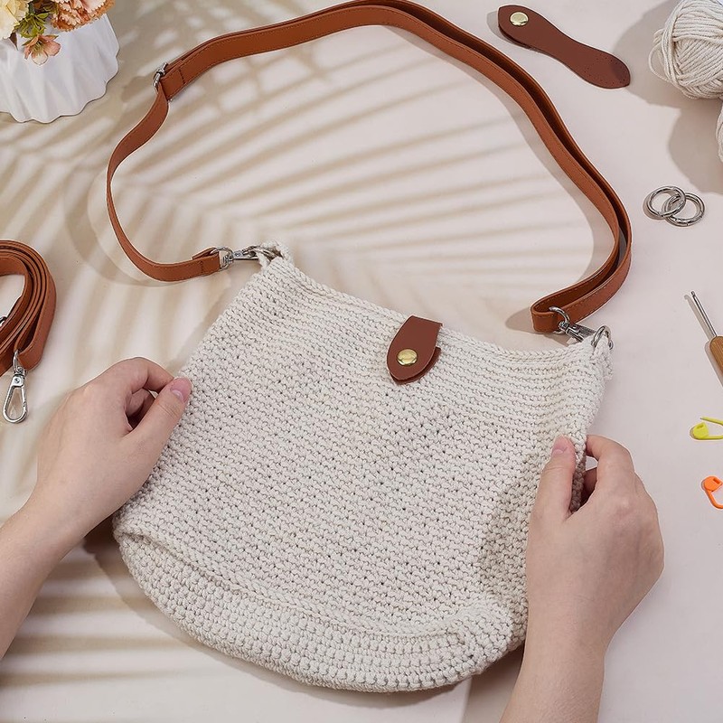 ACRNIGHEET Crochet Bag Kit for Beginners Crochet Purse for Women