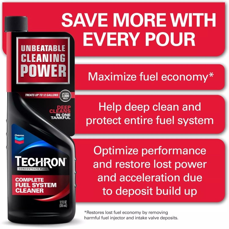 Chevron Techron Concentrate Plus Fuel System Cleaner, 20 oz., Pack