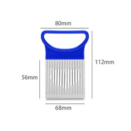 Onion Holder 2Pcs, Multipurpose Stainless Steel Onion Slicer for Potato Tomato Vegetable Fruit Meet Kitchen Cooking Tool Aid Gadget