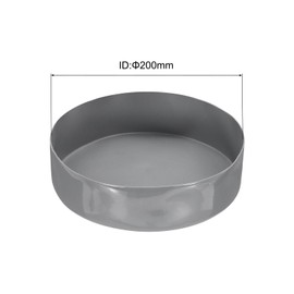 sourcing map 200mm(7 7/8") Rubber End Caps, Round Vinyl Plug Insert Plastic End Caps for Tubing, Fence, Pipe Post, Furniture, Railing, Light Gray