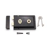 Infinity Decor Fluted Epoxy Black Rim Lock Latch Set –
