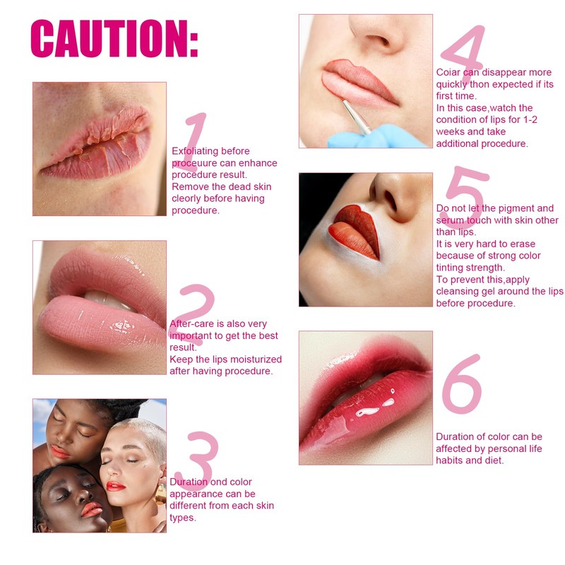 BB Lip Glow Ampoule Serum Starter Kit,Semi-Permanent Makeup Treatment, Lips