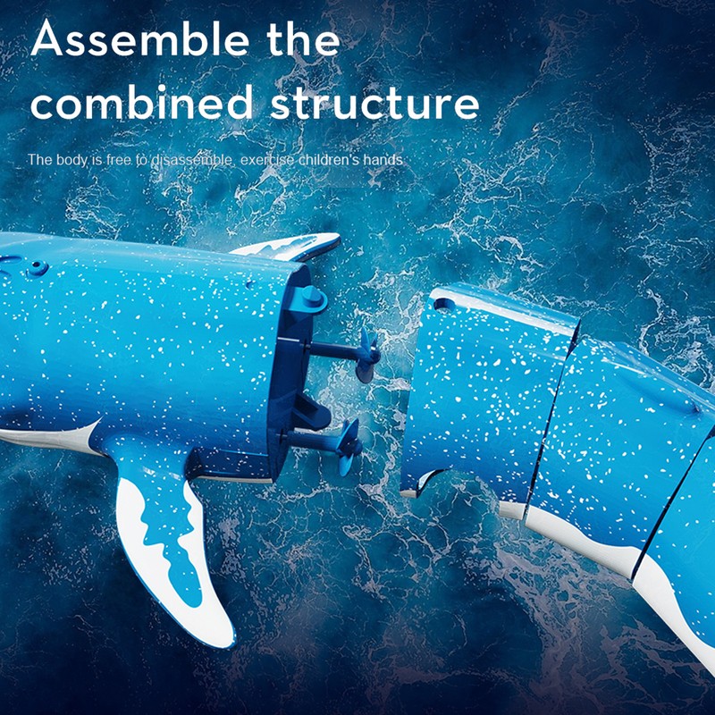 2.4G Remote Control Whale Mini Electric Simulation Diving Toy Outdoor
