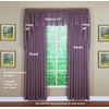 Today's Curtain Emelia Original Voile Panel 95", Amethyst, 60" W