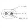 Fuji Electric Cable Eco Electric Wire (Distribution Wire) 0.8 inch