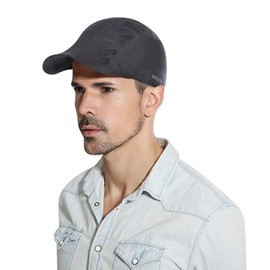 LONTG Men Lightweight Sun Hat Quick Dry Baseball Hat Trucker Hat Driving Cap Flap Cap Vintage Newsboy Beret Golf Cap Running Cap Sports Cap for Cycling Hiking Fishing Dark Grey