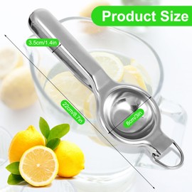 Lemon Squeezer, Stainless Steel Lemon Lime Juicer Manual Lemon Squeezer Hand Citrus Juicer Squeezer Tool for Lemon, Lime, Fruit, Easy to Use