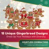 Festive Fix Gingerbread Man with Strings - Pack of 15