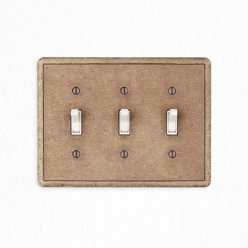 Questech Light Switch Cover, Triple Toggle Wall Plate for Electrical