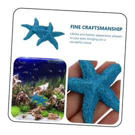 2pcs five finger starfish nautical ornaments marine animals figures Beach Seashells decor nautical miniatures wedding ornament house ornaments resin Aquarium household seaside