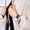 EACHE 12mm Thin Leather Watch Band for Women Ladies Men