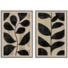 Ashbrook Framed Canvas Print Wall Art Set Minimalist Neutral Tones