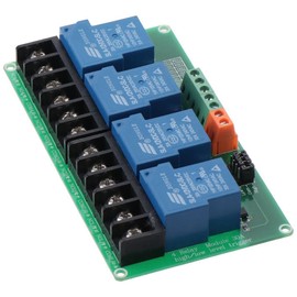 Fudeshe 4 Channel Relay Module 30A Industrial Control DC 12V Relay Module Equipment Control 4 Channel Smart Home