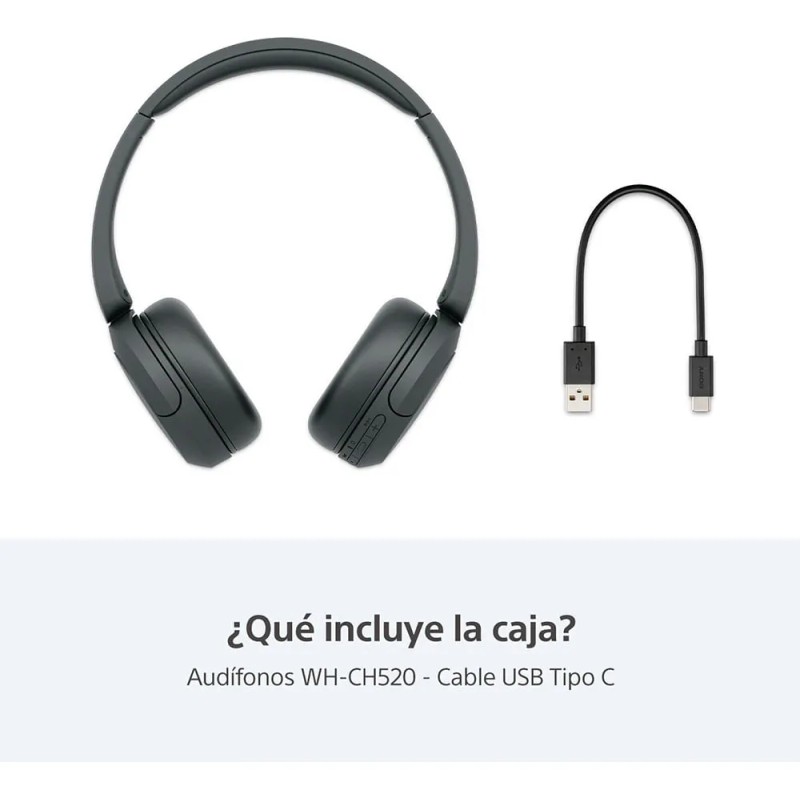 Audífonos Inalámbricos Sony Wh-ch520 Negro