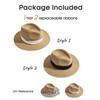 FURTALK Panama Hat Sun Hats for Women Men Wide Brim