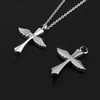 Cavalcade Cross Pendant for Car Rear View Mirror Angel Wings