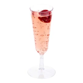 Restaurantware 2 Ounce Plastic Champagne Glasses 100 Disposable Disposable Champagne Glasses - Recyclable Crack Reistant Clear Plastic Small Mimosa Glasses For Parties or Weddings