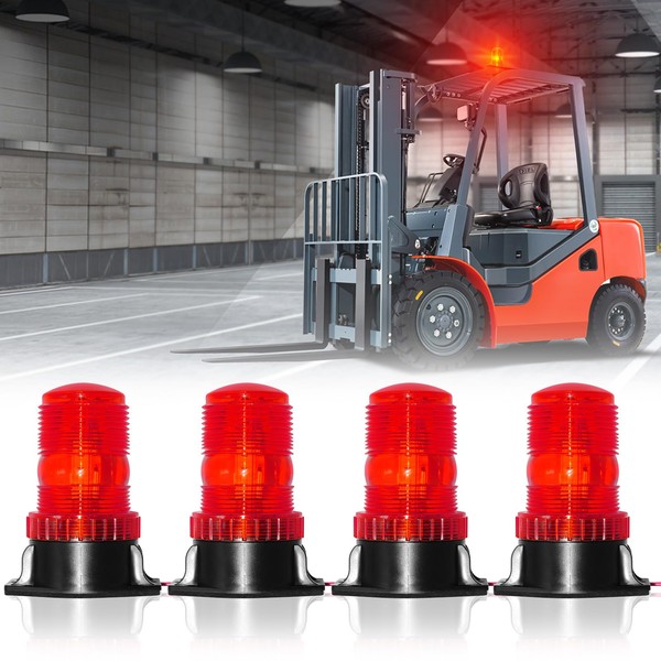 eTzone 30 LED Forklift Lights Red Emergency Beacon Strobes Warning