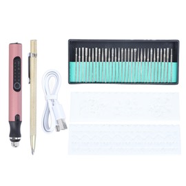 Cordless DIY Electric Engraving Pen 3.6V 8W 3 Levels Speed Portable USB Rechargeable Engraving Pen for Glass Stone Metal