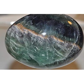 ✦ Bella-gems ✦ 43x60mm 187 Grams "Colorful Gemmy/Best Extra Grade"~Natural Translucent Rainbow Fluorite Large Crystal Healing Easter Egg - Q1226