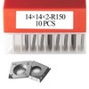 Cortadores cuadrados de carburo 14mm-R150, 10 unidades
