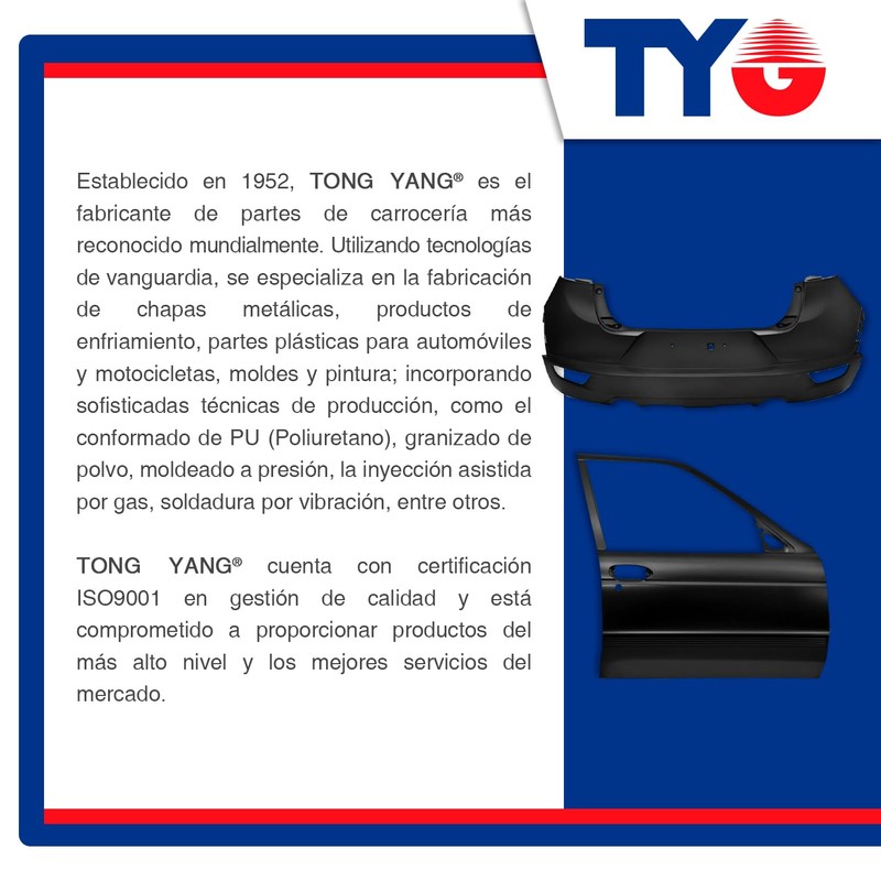 TONG YANG Porta Placas Delantero Compatible con Toyota Tacoma de
