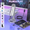 ZealSound - Micrófono de podcast para PC, micrófono USB con
